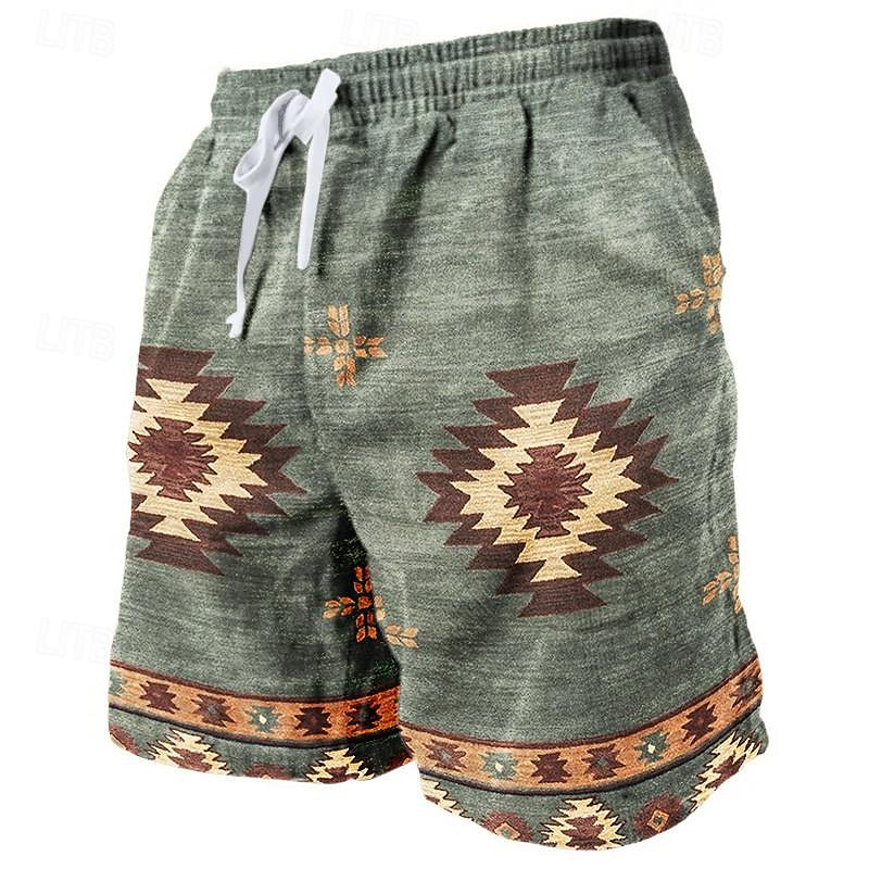 Ethnic Indian Fashion - Retro Indische Ethnische Stil Strand Shorts