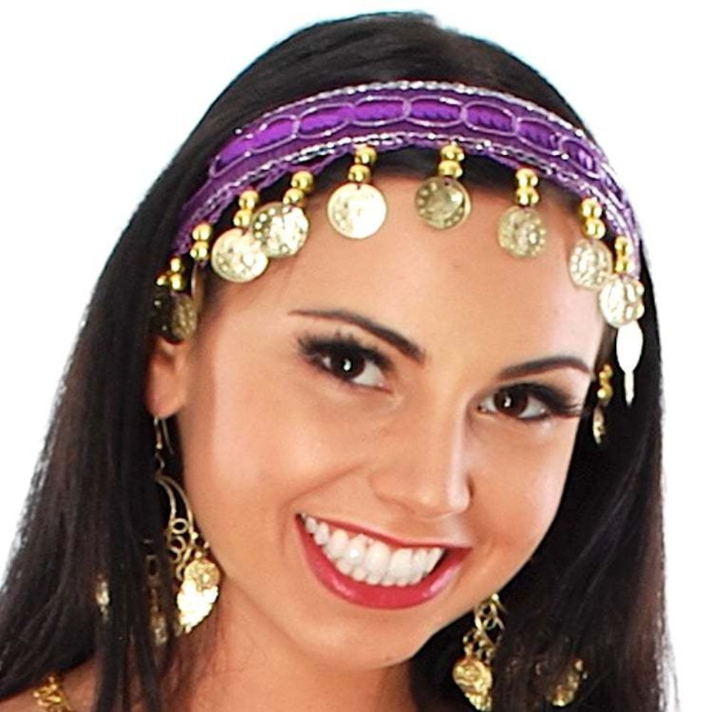 Ethnic Indian Fashion - Modischer Kunststoff-Haarreif, mehrfarbig, ethnisches Kopfschmuck-Stirnband für