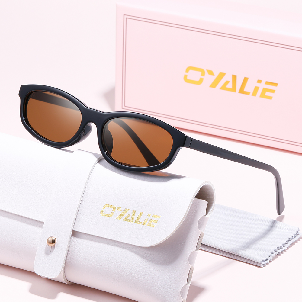 Ethnic Fashion Walk - Oyalie Modische Sonnenbrille mit ovalem Rahmen,