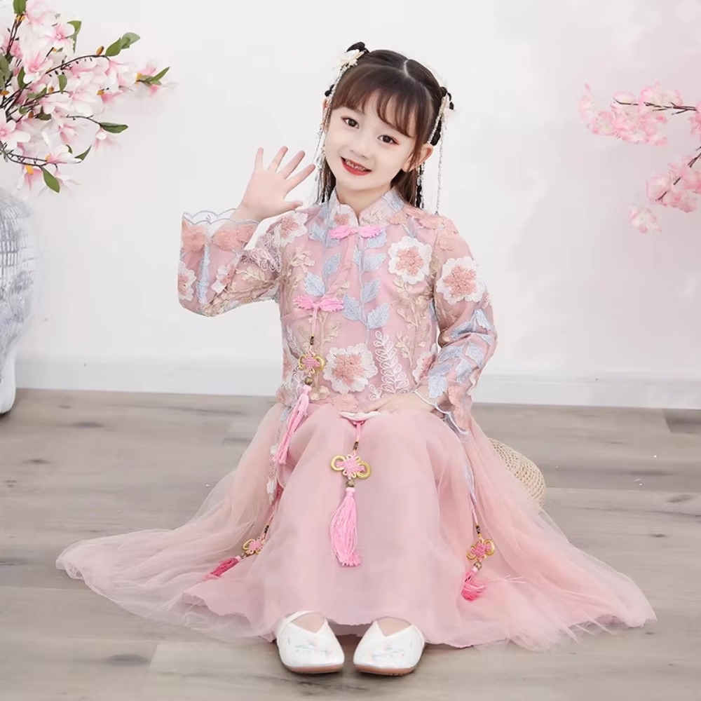 Kinder Kleidung Mädchen Kleid  – Fashion Show Ethnic Wear Bewertung und Preis