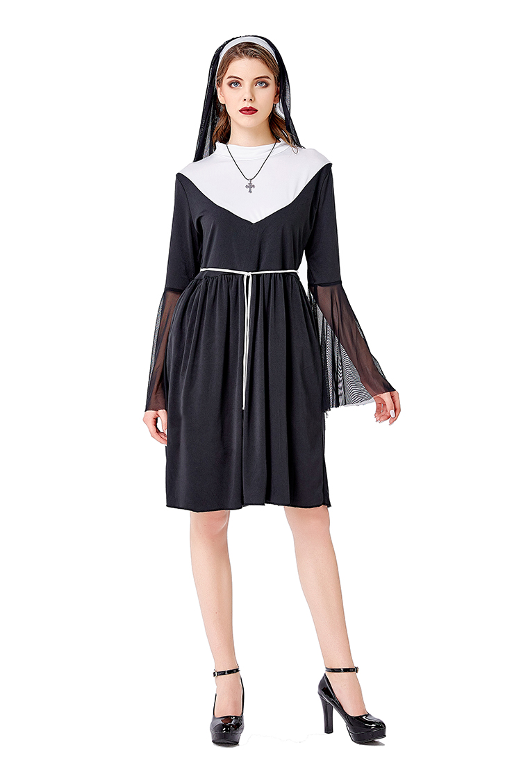 Schwarzes Nonnenkostüm Hallowe – Ethnic Fashion Wear Bewertung und Preis