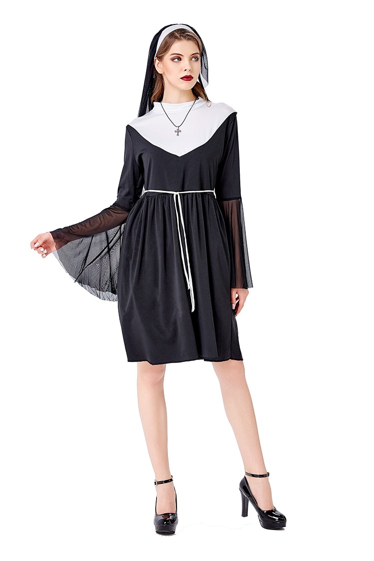 Schwarzes Nonnenkostüm Hallowe – Ethnic Fashion Wear Bewertung und Preis