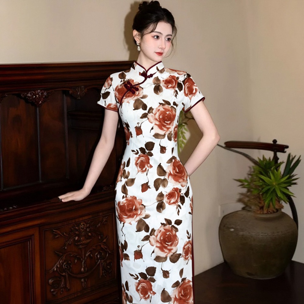 Qipao-Kleid für Damen, Kleidun – Ethnic Fashion Wear Bewertung und Preis