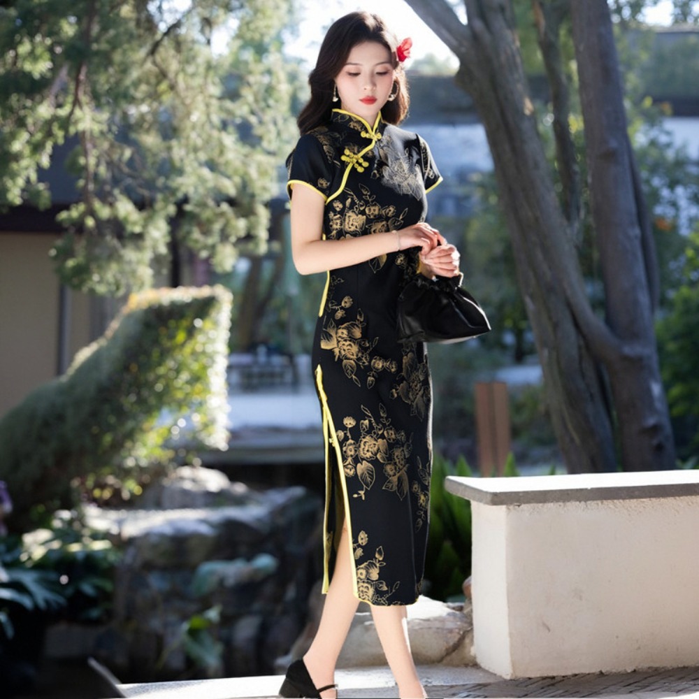 Qipao-Kleid für Damen, Kleidun – Ethnic Fashion Wear Bewertung und Preis
